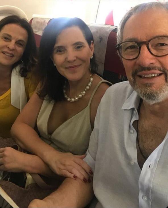 Sonia Racy, Andrea Pinheiro e Newton Simões embarcam rumo a Salvador